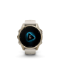 Preview: GARMIN Fenix 8 Amoled Sapphire, Nebelgrau/Softgold, 43mm (010-02903-11)