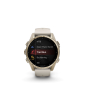 Preview: GARMIN Fenix 8 Amoled Sapphire, Nebelgrau/Softgold, 43mm (010-02903-11)