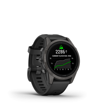 GARMIN Epix Pro Sapphire, Schwarz/Carbongrau Titan DLC, 42mm (010-02802-15)