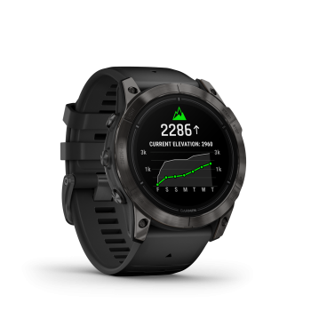 GARMIN Epix Pro Sapphire, Schwarz/Carbongrau Titan DLC, 51mm (010-02804-01)