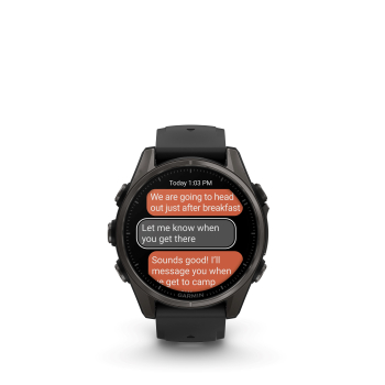 GARMIN Fenix 8 Amoled Sapphire, Schwarz/Titan Carbongrau DLC, 43mm (010-02903-21)