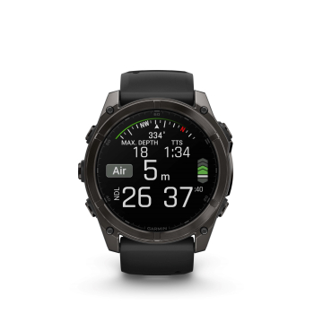 GARMIN Fenix 8 Amoled Sapphire, Schwarz/Carbongrau DLC Titan, 51mm (010-02905-21)