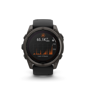 GARMIN Fenix 8 Solar Sapphire, Graphit/Titan Carbongrau DLC, 51mm (010-02907-11)