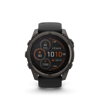 GARMIN Fenix 8 Solar Sapphire, Graphit/Titan Carbongrau DLC, 51mm (010-02907-11)