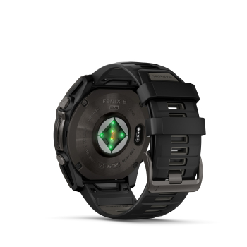 GARMIN Fenix 8 Solar Sapphire, Graphit/Titan Carbongrau DLC, 51mm (010-02907-11)