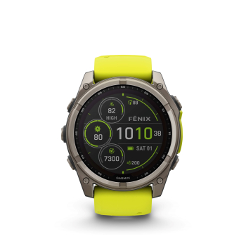 GARMIN Fenix 8 Solar Sapphire, Graphit/Titanium Titan, 51mm (010-02907-21)