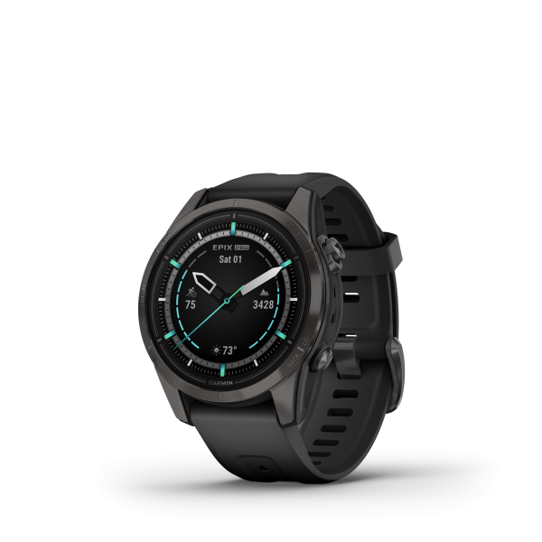 GARMIN Epix Pro Sapphire, Schwarz/Carbongrau Titan DLC, 42mm (010-02802-15)