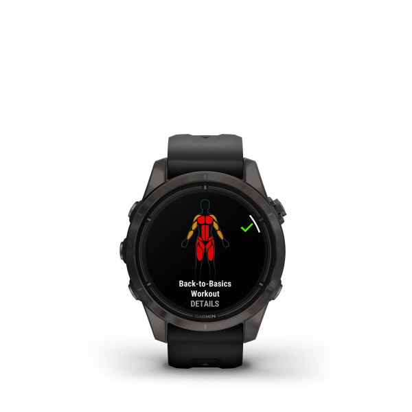 GARMIN Epix Pro Sapphire, Schwarz/Carbongrau Titan DLC, 42mm (010-02802-15)