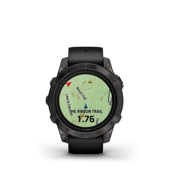 GARMIN Epix Pro Sapphire, Schwarz/Carbongrau Titan DLC, 47mm (010-02803-11)