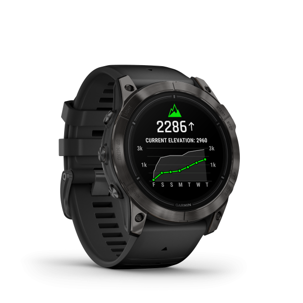 GARMIN Epix Pro Sapphire, Schwarz/Carbongrau Titan DLC, 51mm (010-02804-01)