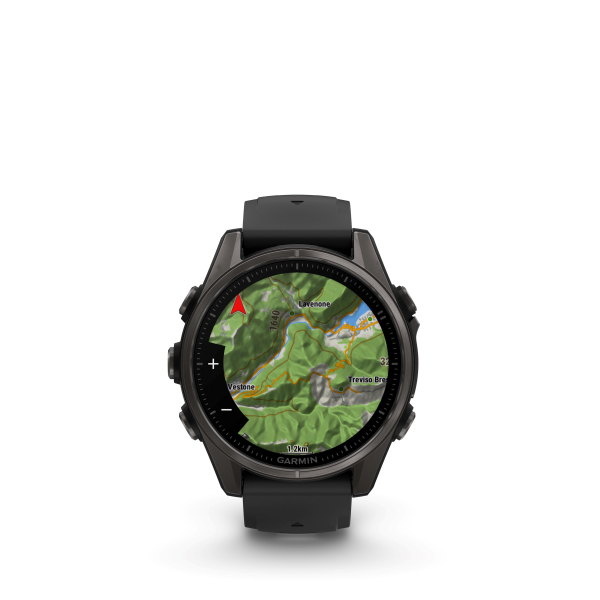 GARMIN Fenix 8 Amoled Sapphire, Schwarz/Titan Carbongrau DLC, 43mm (010-02903-21)