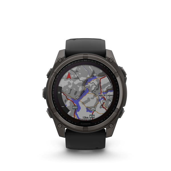 GARMIN Fenix 8 Solar Sapphire, Graphit/Titan Carbongrau DLC, 51mm (010-02907-11)